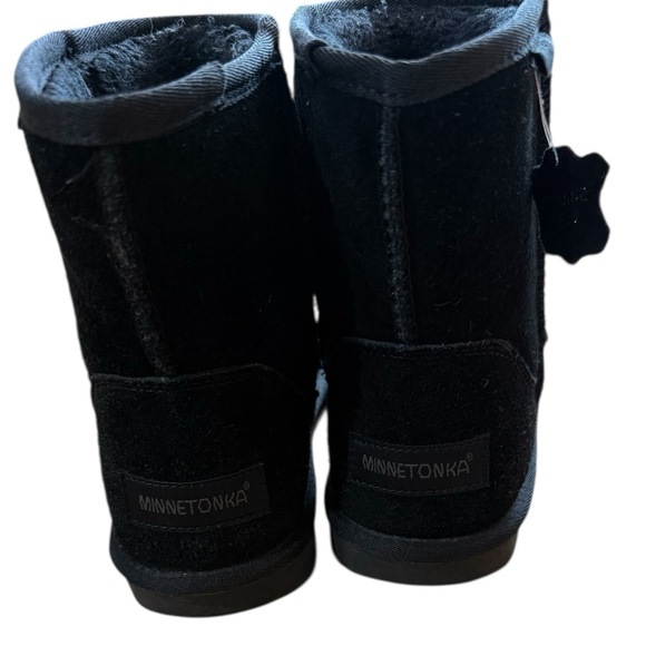 Minnetonka Black Ankle Boots - Picture 5 of 8